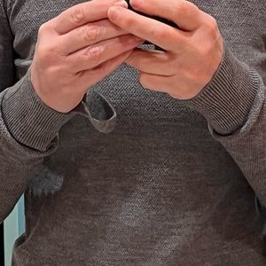 Joseph lightweight grey wool equestrian sweater